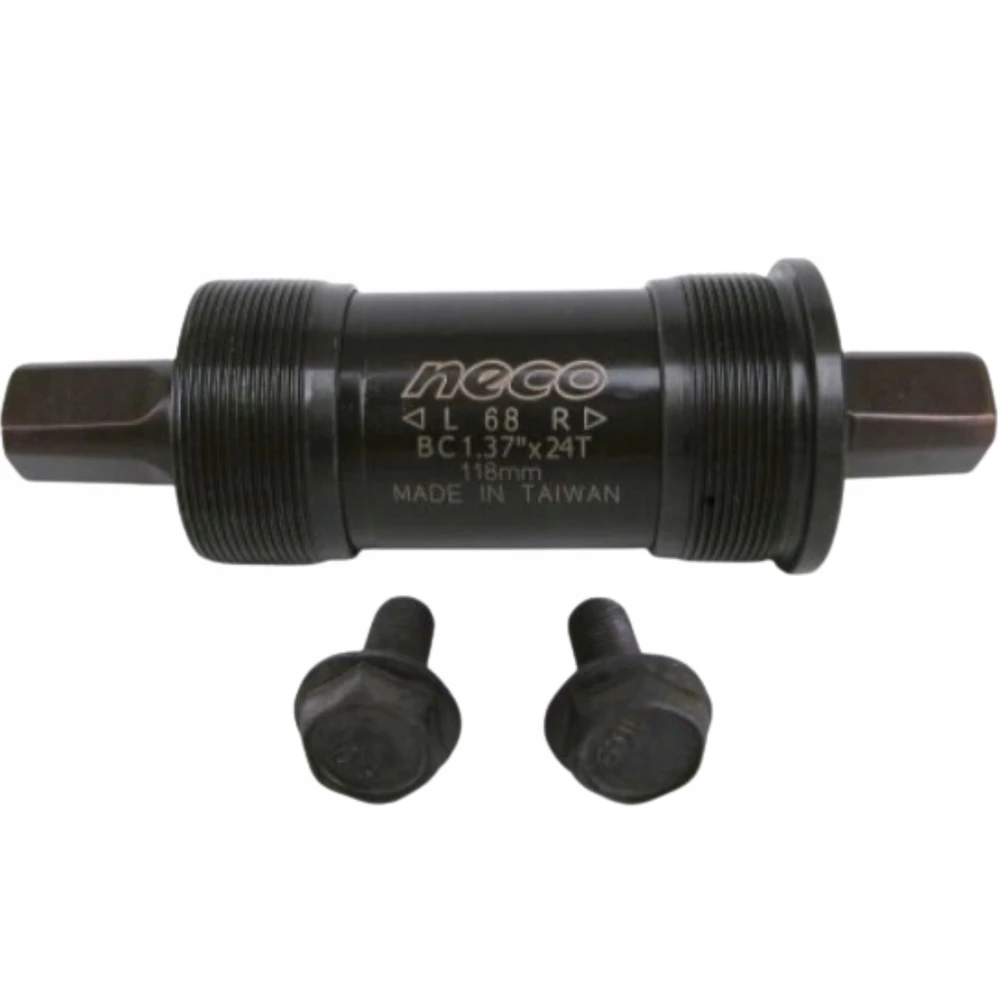 NECO BSA 68x118 mm apatinis laikiklis MTB / kelių sandarus Cr-Mo kvadratinis našumas