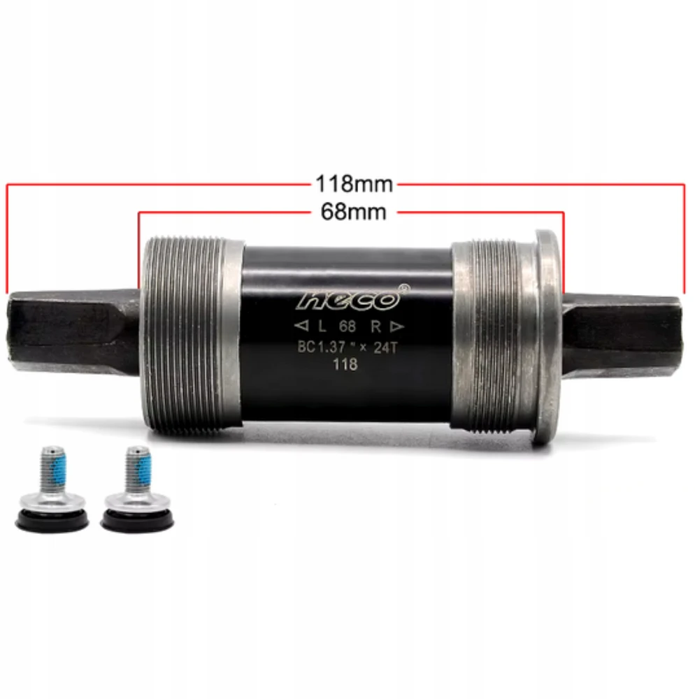 NECO BSA 68x118 mm apatinis laikiklis MTB / kelių sandarus Cr-Mo kvadratinis našumas