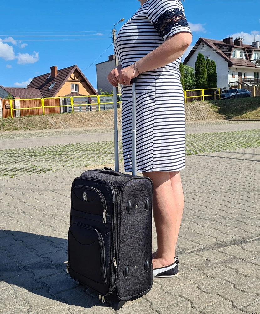 Nedidelis lagaminas Wings 6802, S, žalias