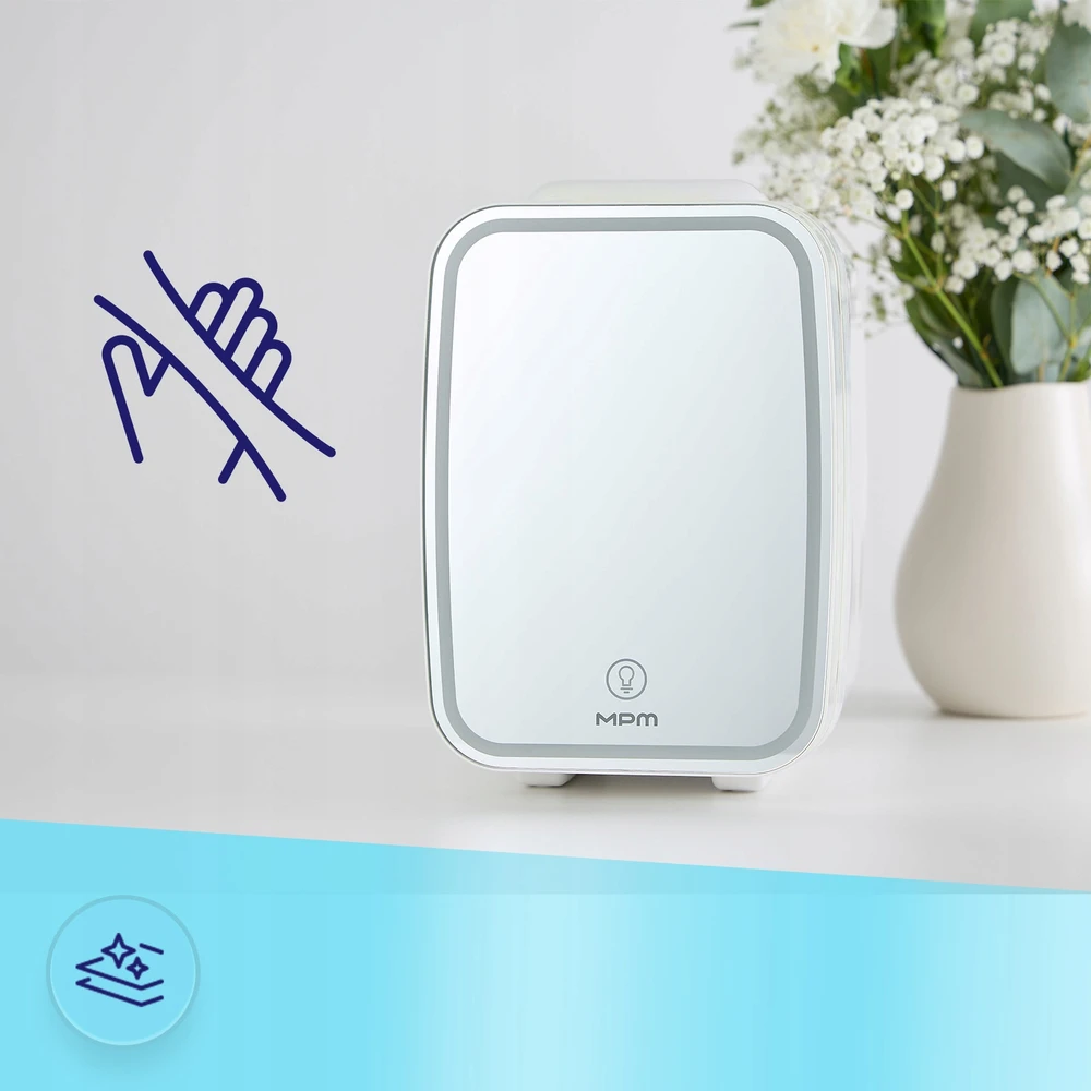 Šaldytuvas COSMETIC REFRIGERATOR WITH MIRROR MPM-04-CK-01 Baltas