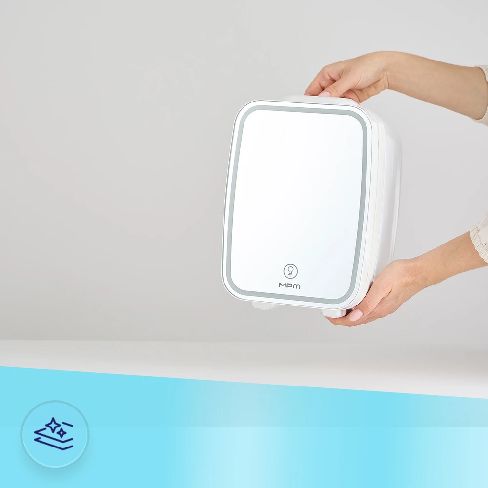 Šaldytuvas COSMETIC REFRIGERATOR WITH MIRROR MPM-04-CK-01 Baltas