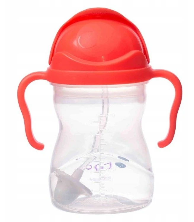 B.BOX BB00510 Vandens butelis su šiaudeliu 240 ml arbūzas