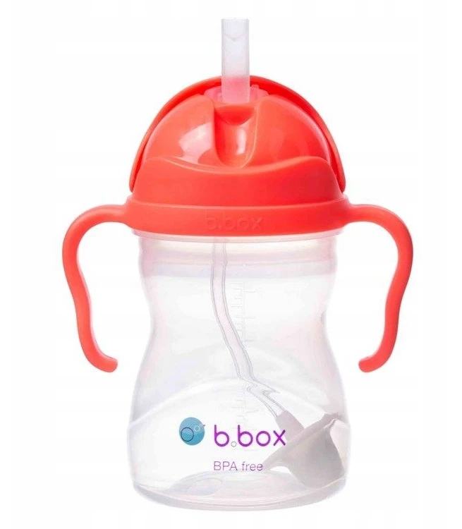 B.BOX BB00510 Vandens butelis su šiaudeliu 240 ml arbūzas