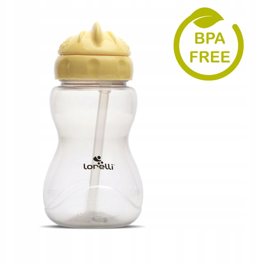 Neišsiliejantis buteliukas, šiaudelis, kūdikių buteliukas 275ml BE BPA Lorelli