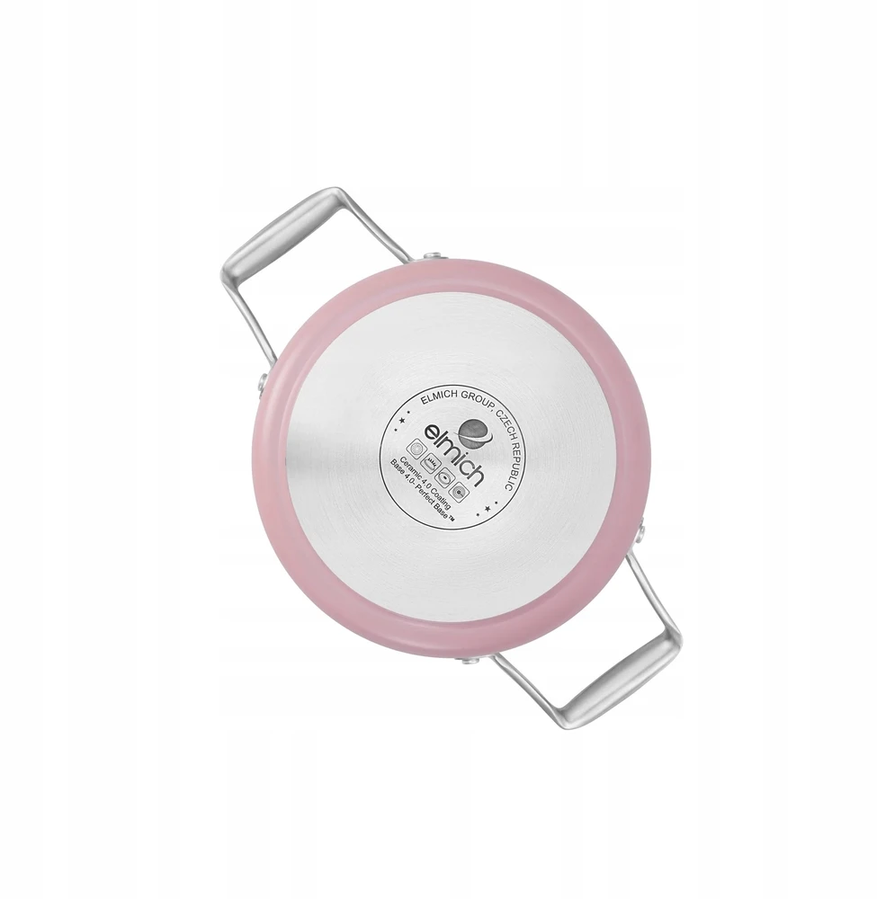 Nelipnus keraminis puodas Elmich Vital Ø 18 cm (2L) - rožinis
