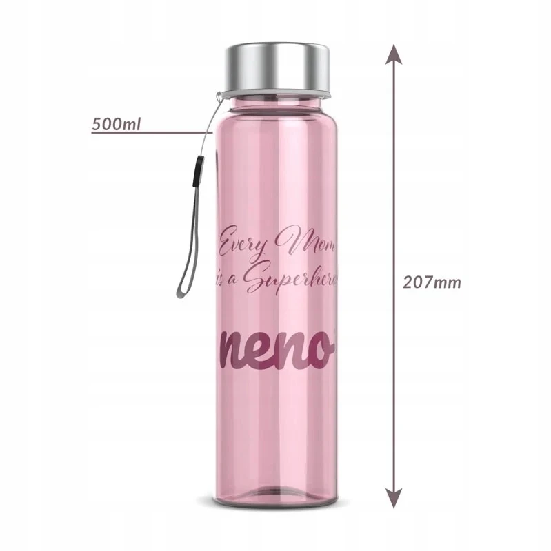 NENO buteliukas su rankena 500ml Every Mom rožinis Neno