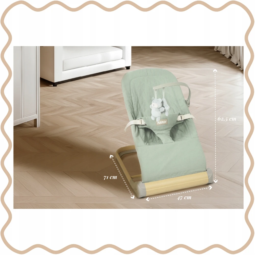 Neno NESSO LIGHT Žalias - BED SEAT FOR BABIES