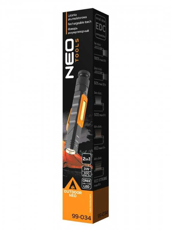 Akumuliatorinis LED žibintuvėlis NEO 99-034