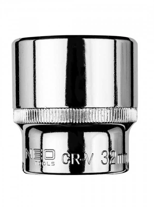 NEO 8-432 1/2" 32 mm šešiakampė galvutė (trumpas)