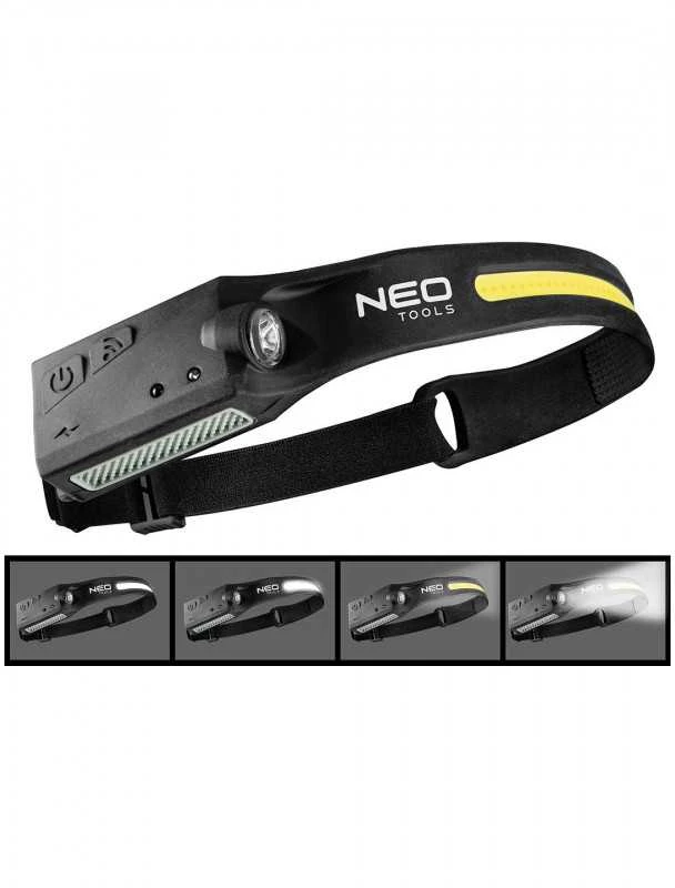 NEO LED Žibintuvėlis-Diržas 99-097 (2in1, XPE/COB, 1200mAh)