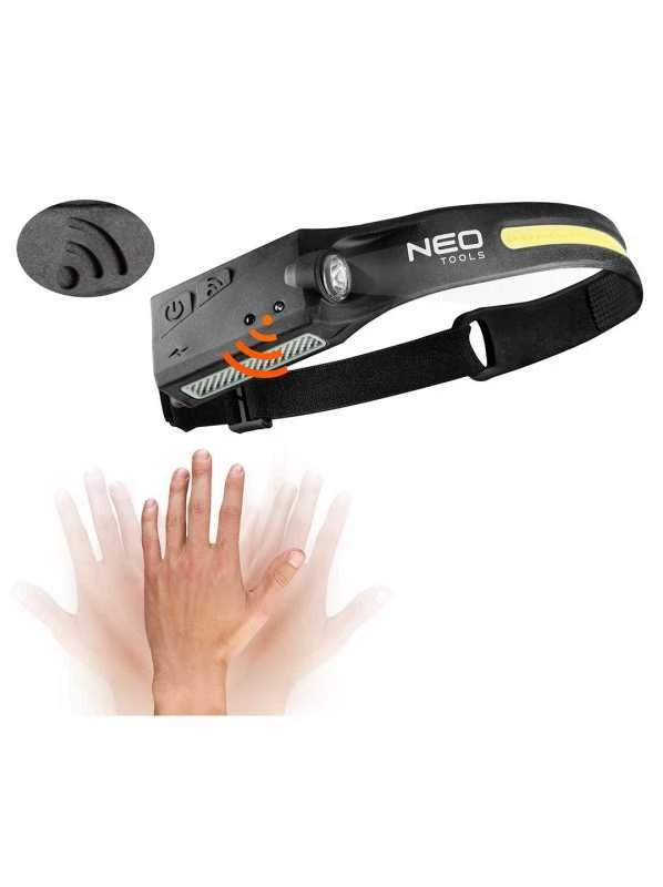 NEO LED Žibintuvėlis-Diržas 99-097 (2in1, XPE/COB, 1200mAh)