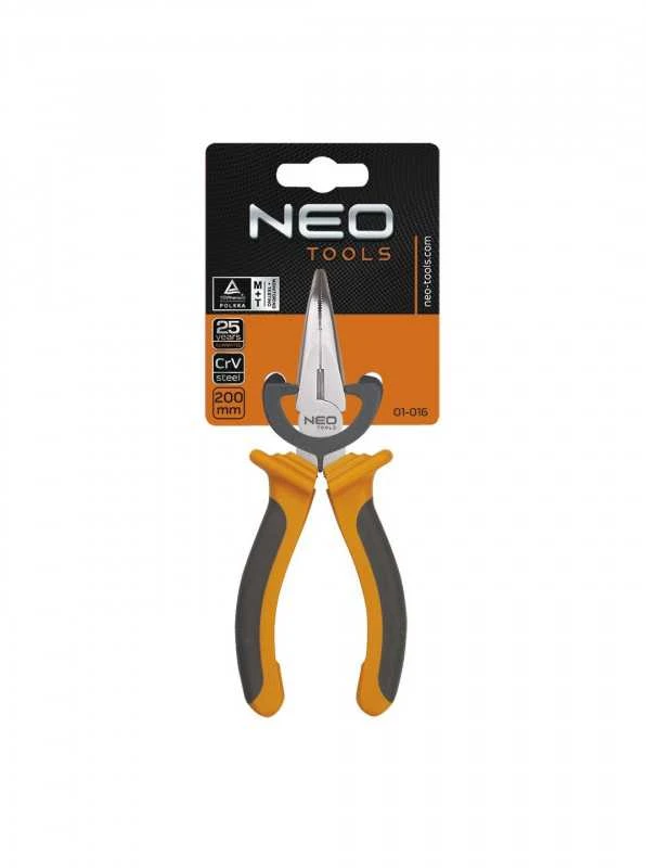 NEO Lenktos Pailgintos Replės 200mm (DIN 5745)