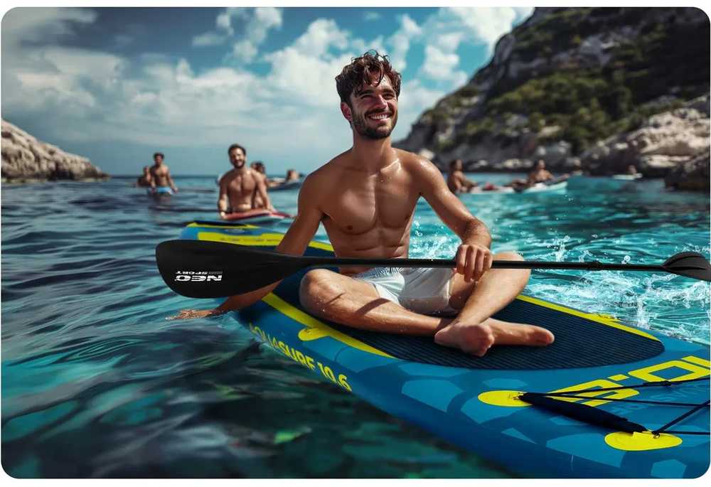 „Neo-Sport“ 230 cm sulankstomas irklentės irklas