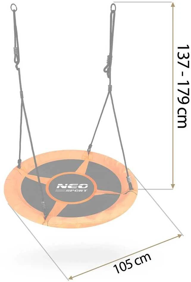Neo-Sport SPORT Vaikiškos swingo sūpynės, Gandro lizdas, 100 cm