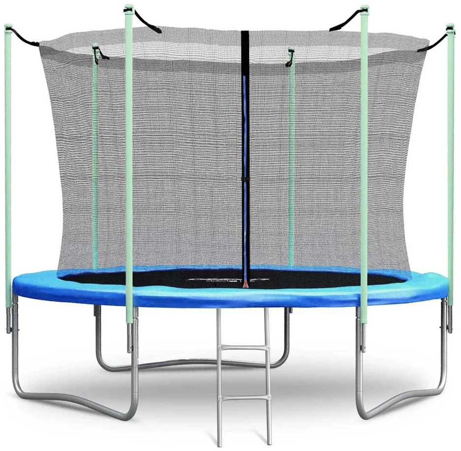 „Neo-Sport“ žalias batuto stovas su vidiniu tinklu, 2,4–4,6 m