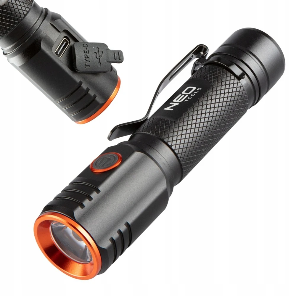Neo Tools įkrovimo lempa, 1xxled, 1x2200 mah, juoda, 20w, 2000 liumenų, veikimo trukmė iki 4 val.