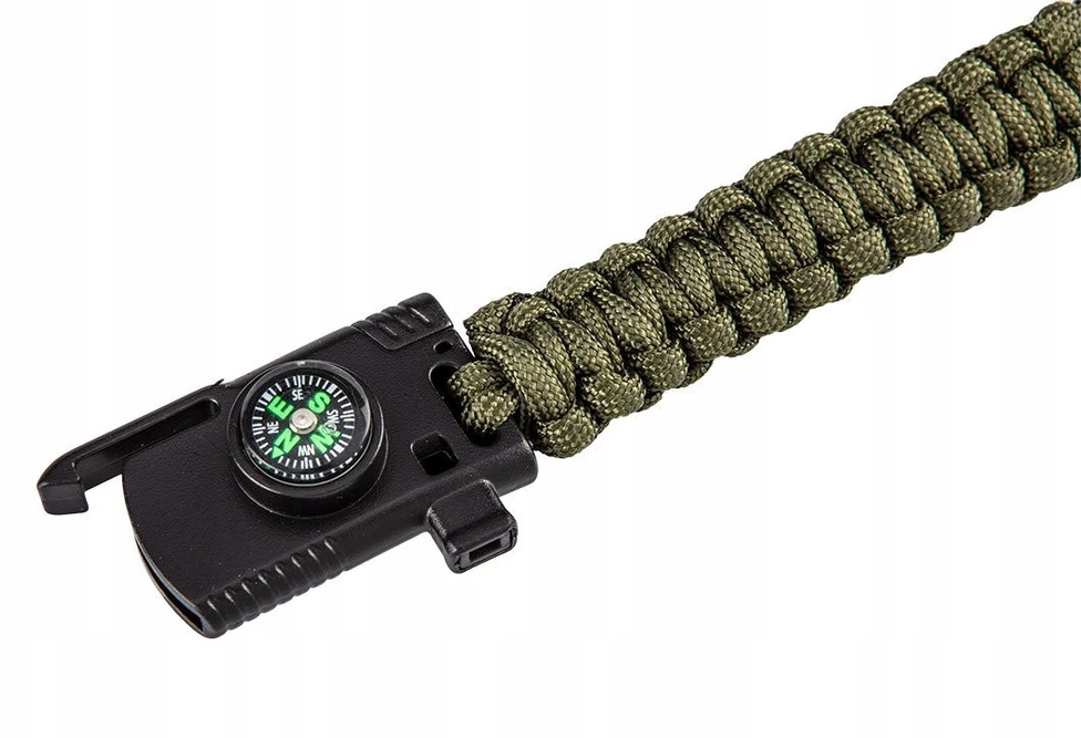 Neo Tools Išgyvenimo apyrankė su kompasu, peiliu ir švilpuku
