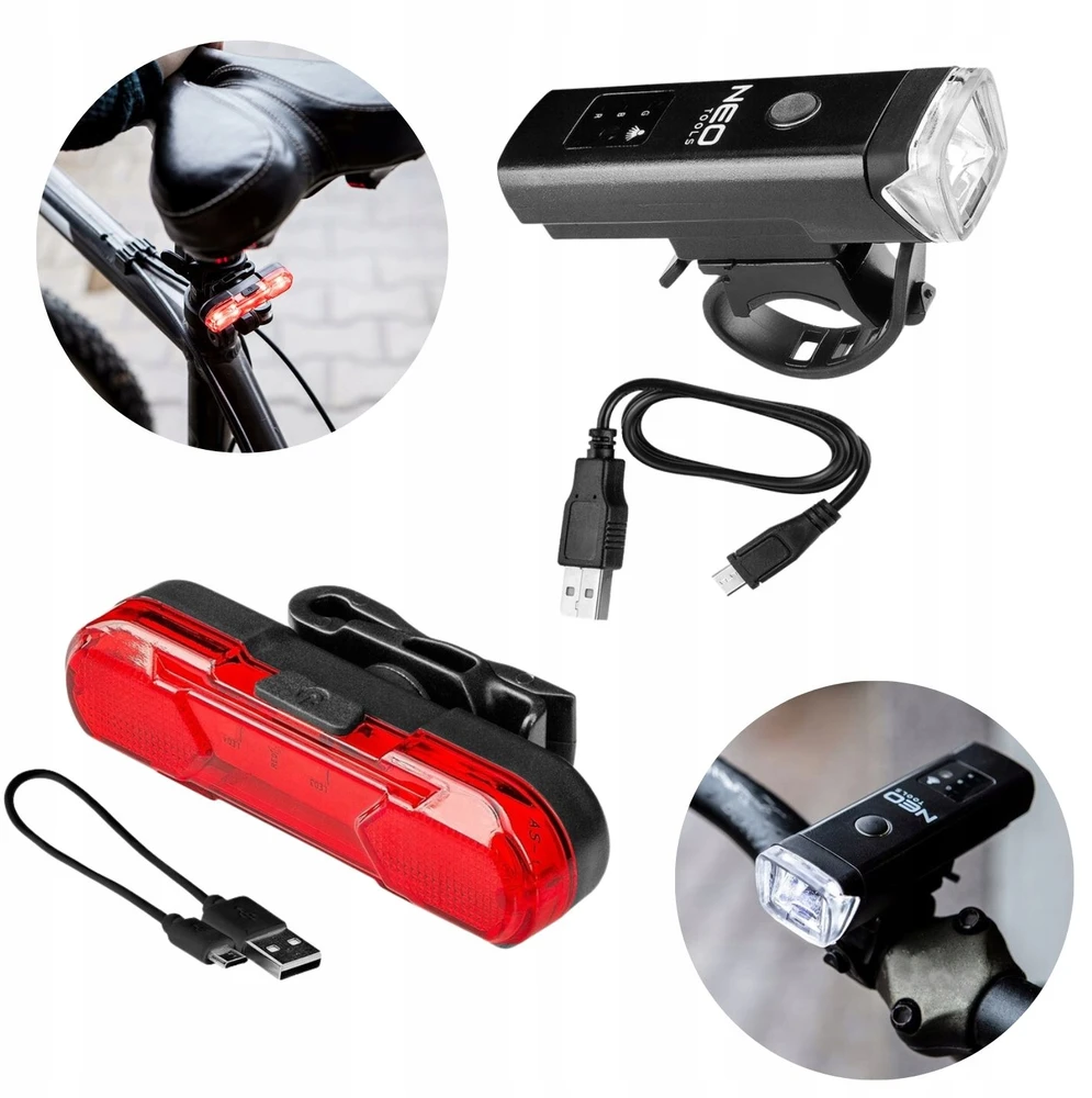 Neo Tools LED DVIRAČIO ŠVIETIMO USB PRIEKINIS GALINIS DVIRAČIO RINKINYS
