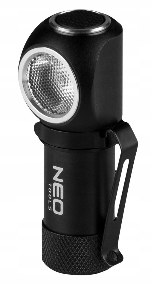 Neo Tools Žibintuvėlis, Įkraunamas priekinis žibintas, 600 lm, USB magnetinis įkrovimas, CREE XPG3 LED