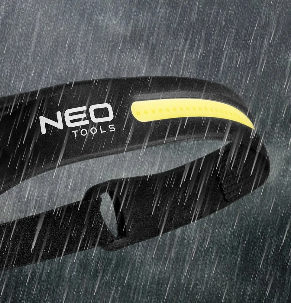 Neo Tools Neo akumuliatorinis LED žibintuvėlis ant galvos 99-097