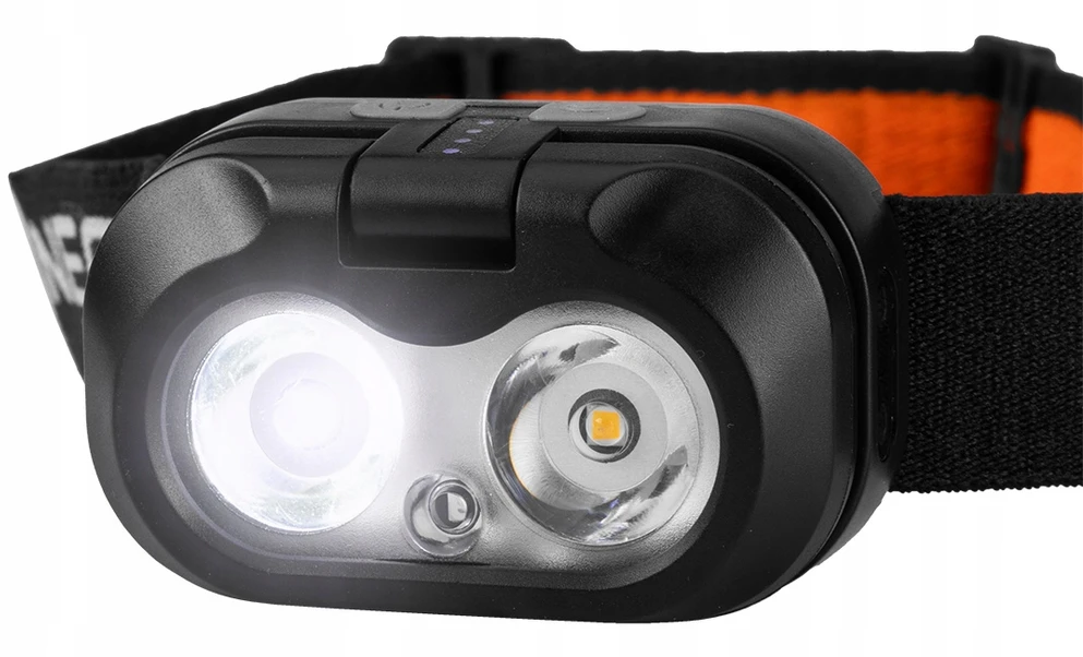 Neo Tools NEO PAKRAUJAMAS PRIEKINIS ŽIBINTAS GALINGAS XPT LED 1200mAH USB-C JUDĖJIMO JETUVAS