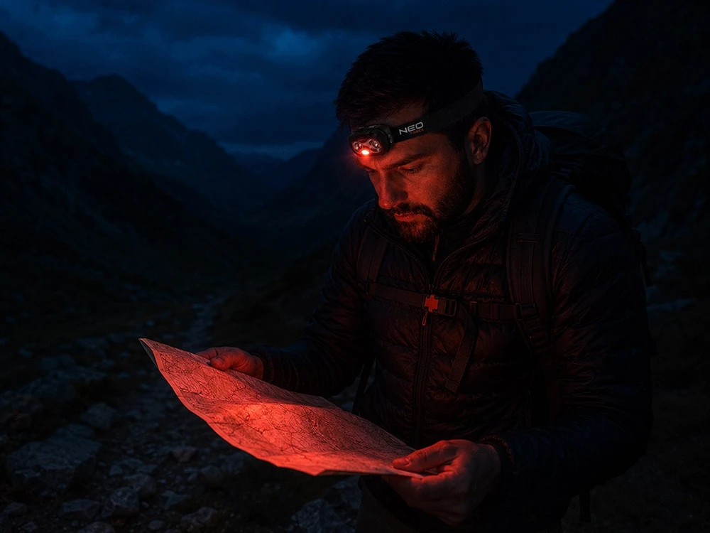 Neo Tools NEO PAKRAUJAMAS PRIEKINIS ŽIBINTAS GALINGAS XPT LED 1200mAH USB-C JUDĖJIMO JETUVAS