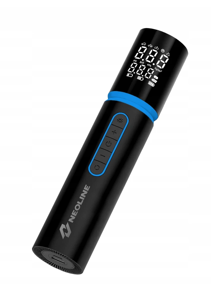 Neoline Elektrinis oro kompresorius DELA-B su išorinės baterijos "Power Bank" funkcija 6000mAh