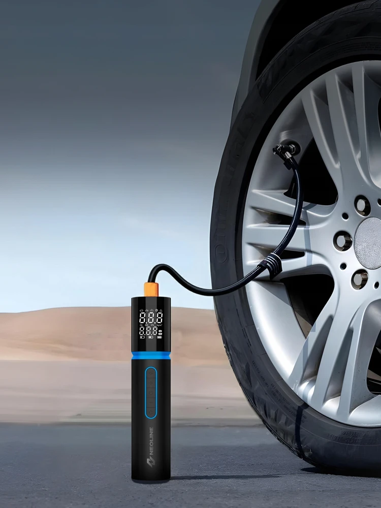Neoline Elektrinis oro kompresorius DELA-B su išorinės baterijos "Power Bank" funkcija 6000mAh