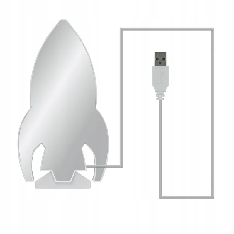 Neon LED biurkowy Rakieta DPM 11,5 x 21 cm