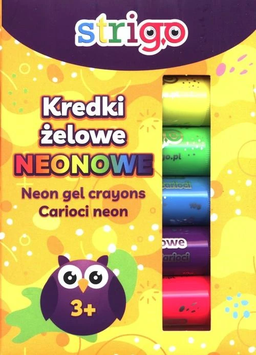 Neoniniai žvakių pieštukai 6 spalvos Strigo