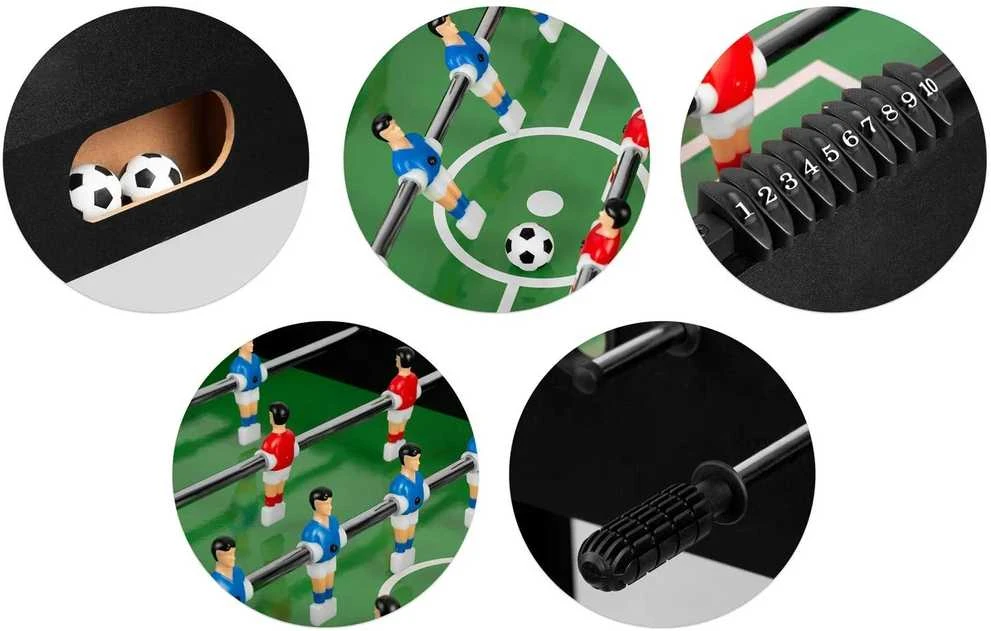 Neo-Sport „Neosport“ stalo futbolo stalas, 118 x 61 x 79 cm, NS-805, juodas