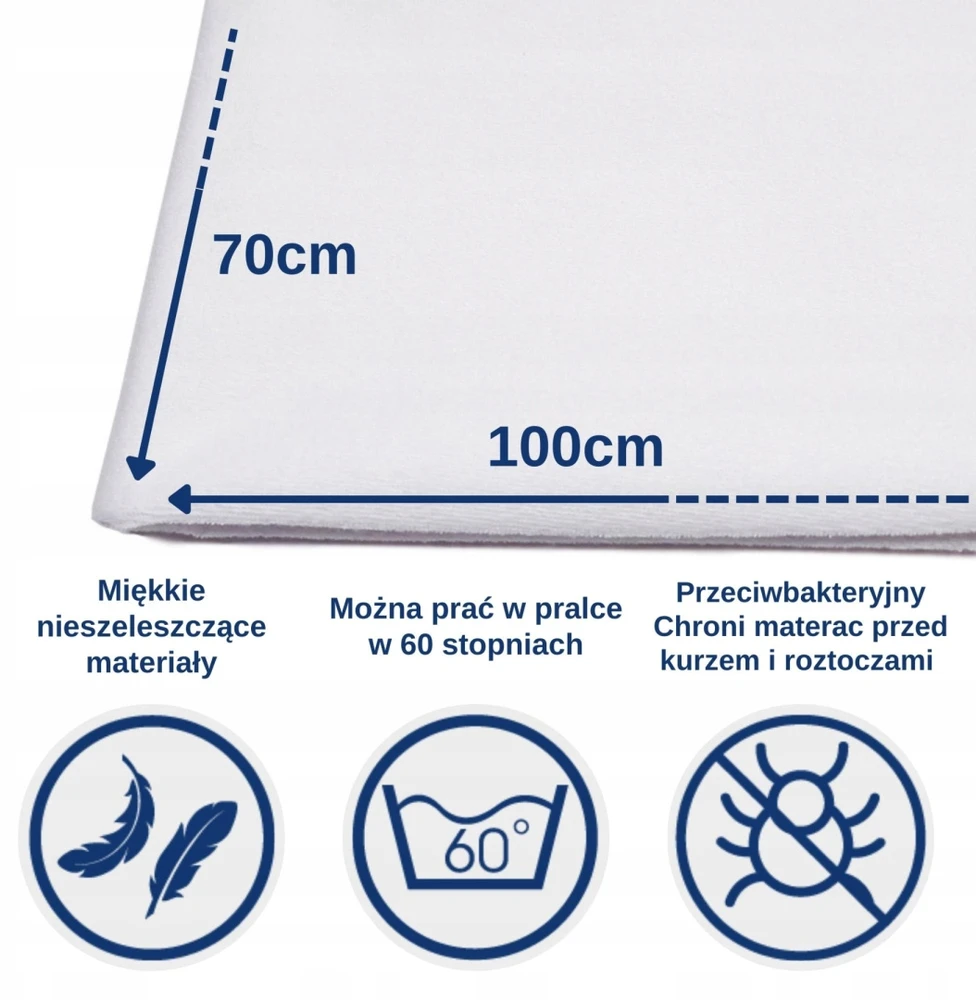 Neperšlampama čiužinio apsauga, Snibbs čiužinio padas 70x100