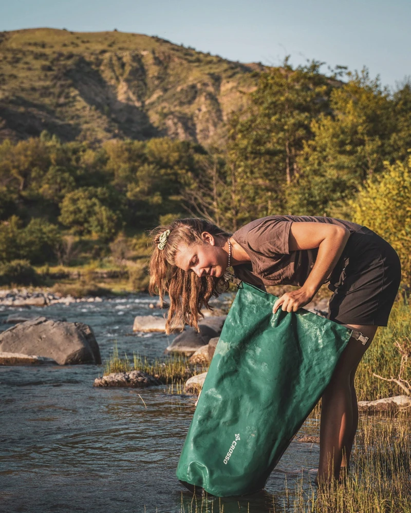 Neperšlampamas Crosso Dry Bag / šviesiai žalias, 40 l