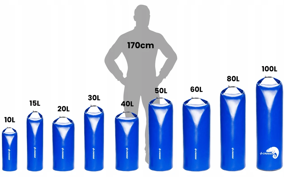 Neperšlampamas Crosso Dry Bag / šviesiai žalias, 40 l
