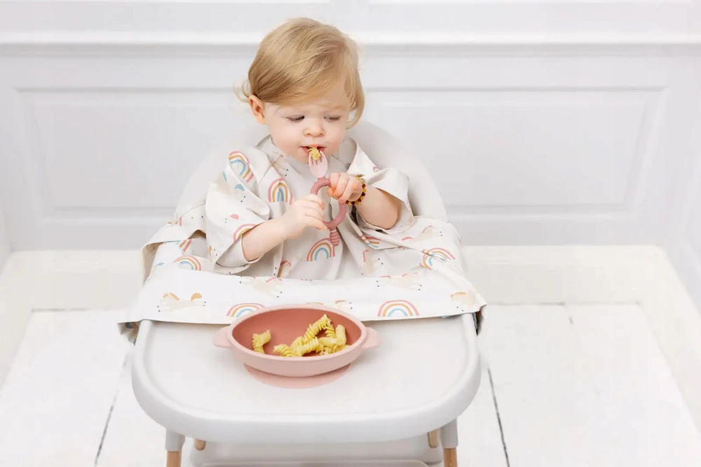 Neperšlampamas seilinukas trumpomis rankovėmis BLW Fairytale Foodies BiBADO