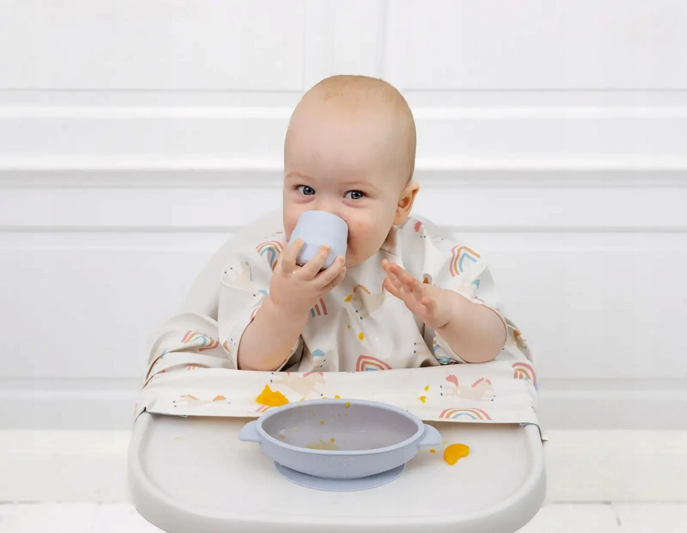 Neperšlampamas seilinukas trumpomis rankovėmis BLW Fairytale Foodies BiBADO