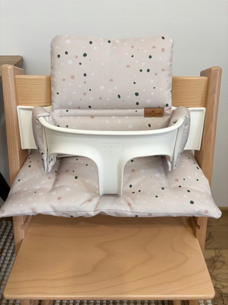 Neperšlampamos pagalvėlės Stokke Tripp Trapp 2in1, smėlio spalvos taškeliai