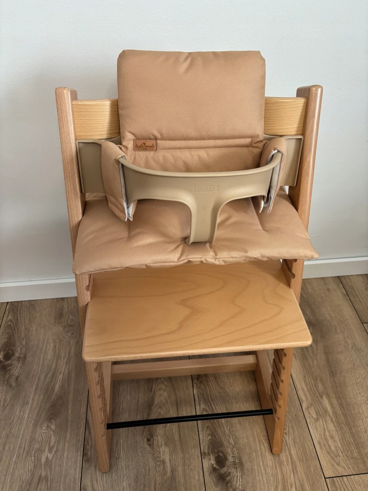 Neperšlampamos pagalvėlės Stokke Tripp Trapp kėdei 2in1, karamelės spalvos