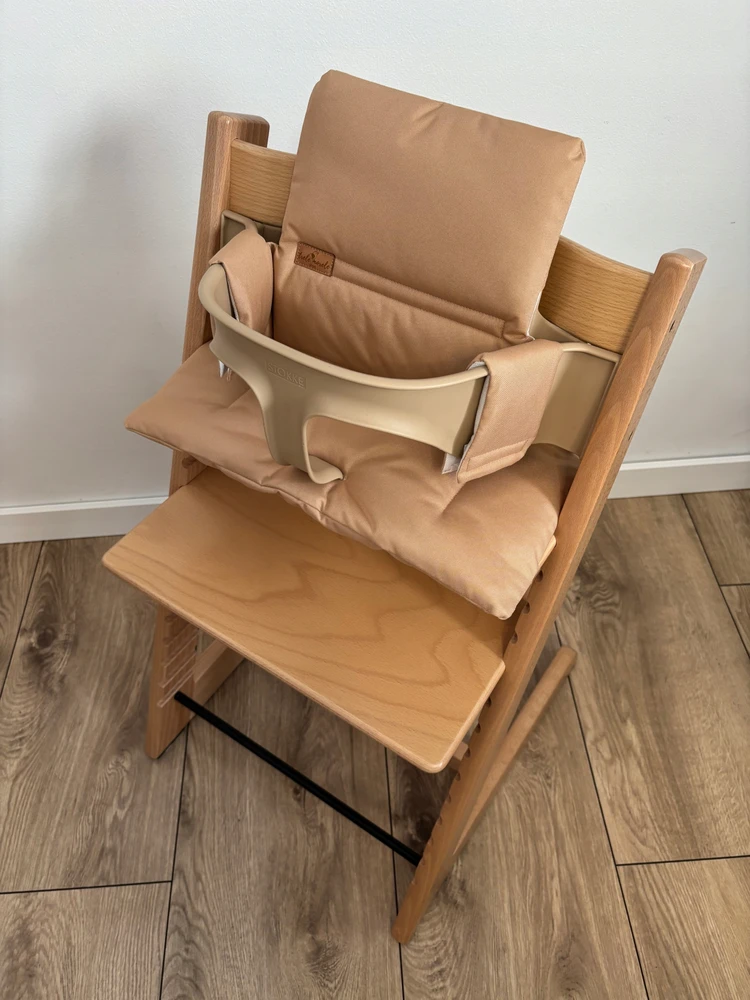 Neperšlampamos pagalvėlės Stokke Tripp Trapp kėdei 2in1, karamelės spalvos