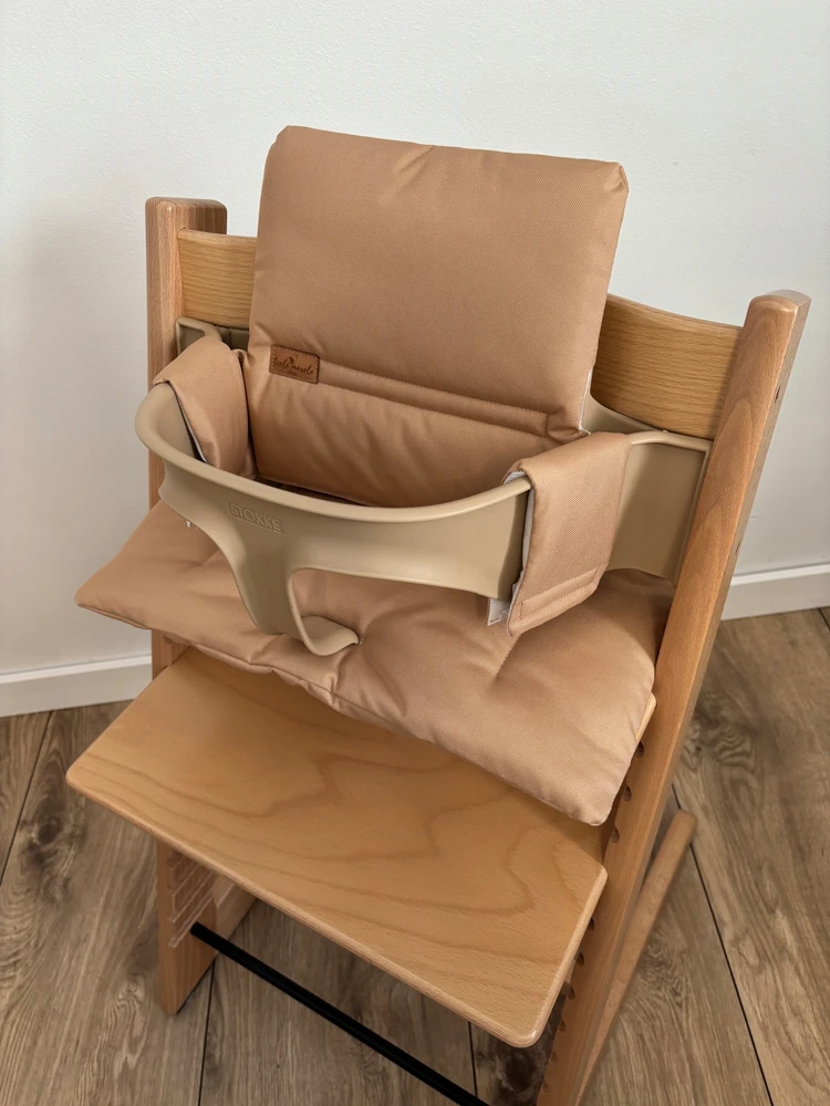 Neperšlampamos pagalvėlės Stokke Tripp Trapp kėdei 2in1, karamelės spalvos