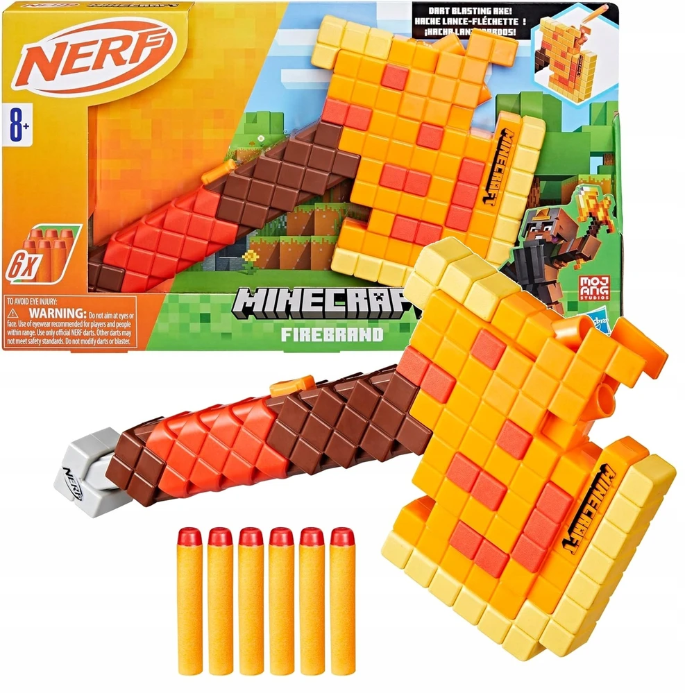 Hasbro Žaislinis Nerf Minecraft liepsnojantis kalavijas