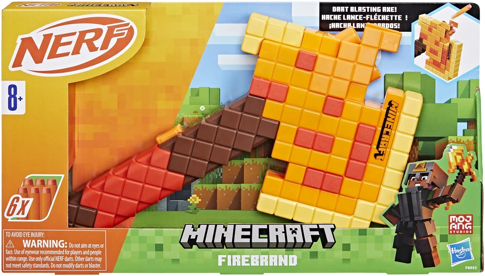 Hasbro Žaislinis Nerf Minecraft liepsnojantis kalavijas