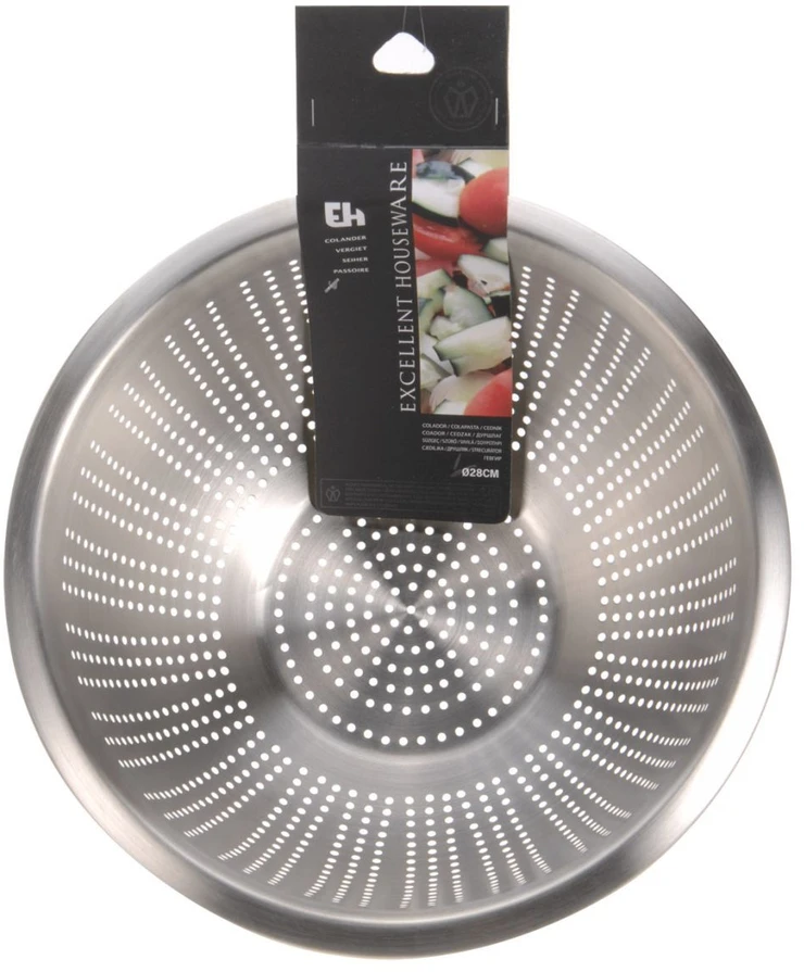 Mondex Plieninis koštuvas su dubeniu 28 cm