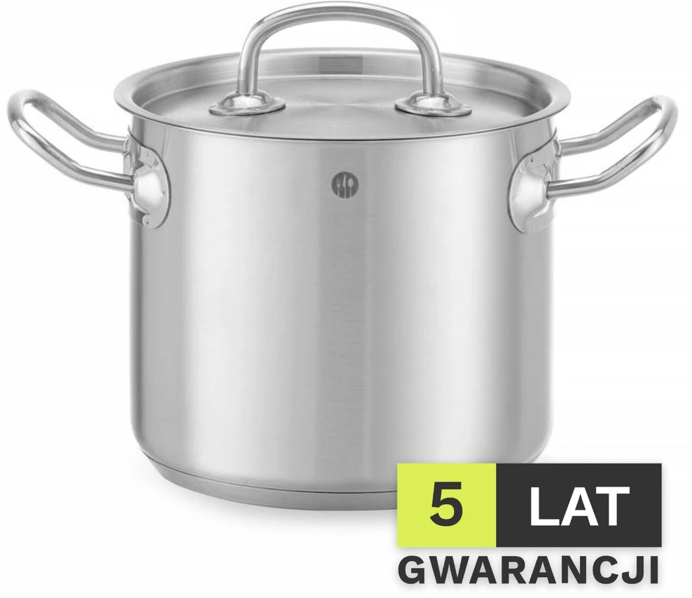 Nerūdijančio plieno puodai 2,8L HENDI Kitchen Line 16x14cm puodai su dangčiu