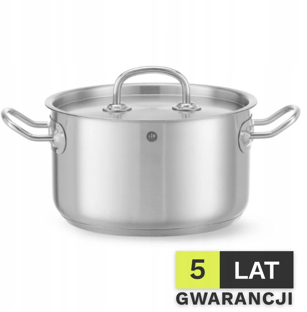 Nerūdijančio plieno puodai 3,5 l HENDI Kitchen Line 20x11 cm puodai su dangčiu