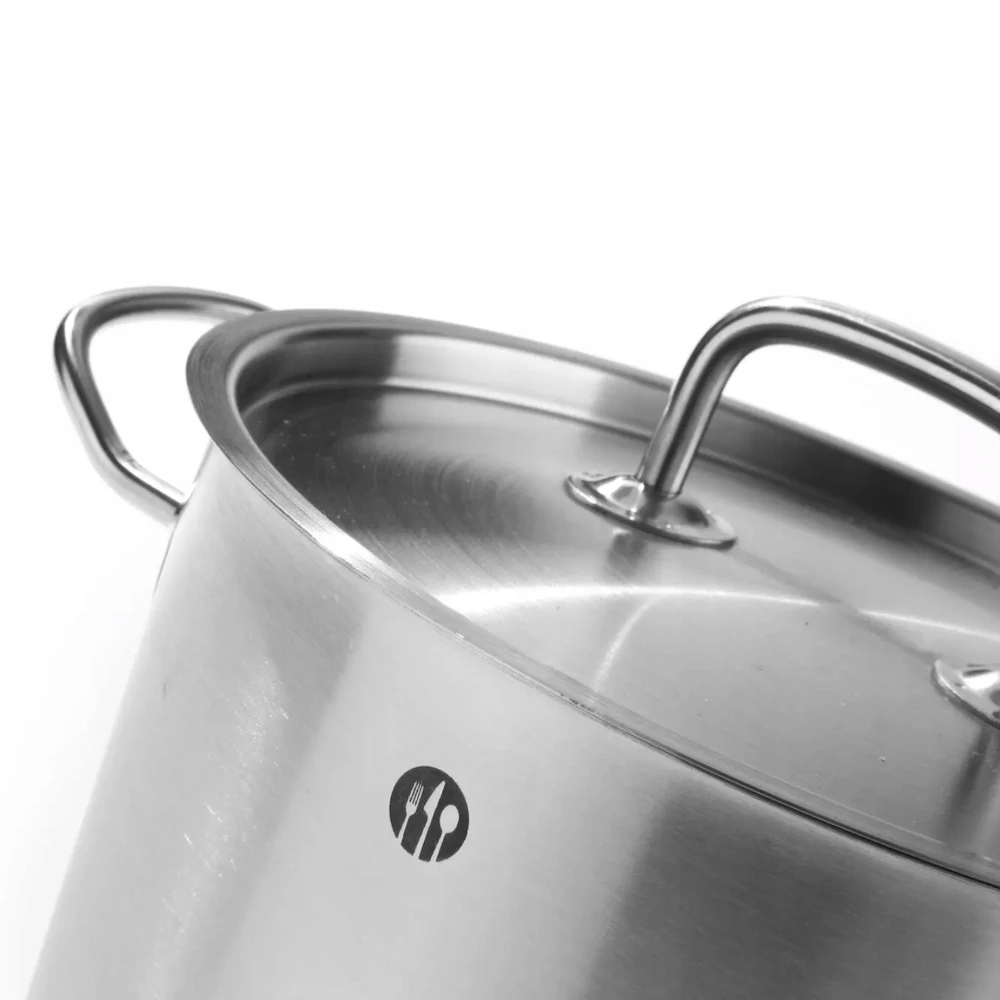 Nerūdijančio plieno puodai 3,5 l HENDI Kitchen Line 20x11 cm puodai su dangčiu