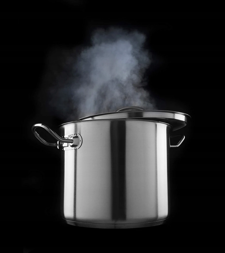 Nerūdijančio plieno puodai 3,5 l HENDI Kitchen Line 20x11 cm puodai su dangčiu