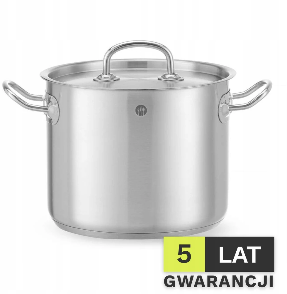 Nerūdijančio plieno puodai 5L HENDI Kitchen Line 20x16cm Puodai su dangteliu