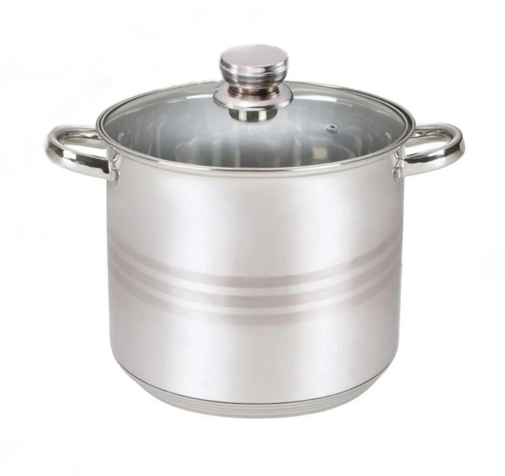 Nerūdijančio plieno PUODAS 12L GASTRO INDUKCINIS 28CM AUKŠTAS DIDELIS TOPFANN