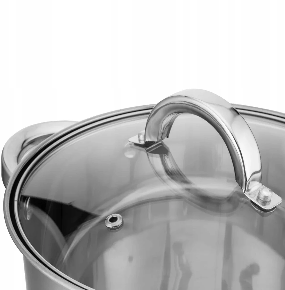 Nerūdijančio plieno puodas 5 l indukcinis 20 cm dujų Altom Design Fabio